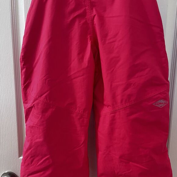 Columbia Omni-Tech Bugaboo Snow Pants Waterproof Insulated Pink Girls Size 10-12 - Picture 12 of 16